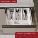 Ver mais imagens de Cozinha Compacta Modulada 4 Peças 2 Fornos 100% MDF Connect Marrom/Bege