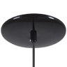 Pendente Meia Lua 50cm Luminária Alumínio Preto Fosco C/ Laranja - T&T Iluminação - 2