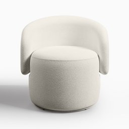 Poltrona Orgânica Beatriz Boucle Elegante - 7decormoveis Bege - 3