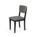 Ver imagem 4 de Mesa de Jantar Redonda Gabi Noronha com 4 Cadeiras Estofadas Ella Preto/cinza