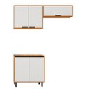 Ver imagem 1 de Armário Multiuso Ravena 5 Portas 3 Módulos - Freijó Uv/off Acetindo Poliman