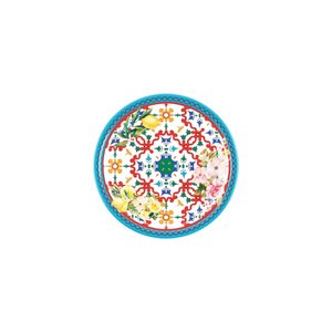 Prato de Jantar Flower &amp; Lemon em Melamina - Ø27,5xh2,4cm - Guzzini