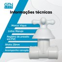 Ver imagem 3 de Registro Pressão com Canopla Branco Maruja 1150103 Viqua 25mm