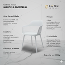 Ver imagem 2 de Cadeira Marcela Montreal Jantar 140pp Cor:branco