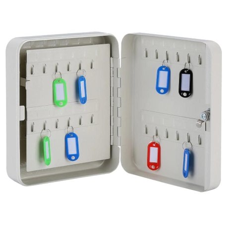 Claviculario Porta 48 Chaves Cofre Organizador de Ferro Armario Profissional Empressarial Condominio