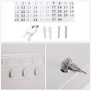 Ver imagem 6 de Claviculario Porta 48 Chaves Cofre Organizador de Ferro Armario Profissional Empressarial Condominio