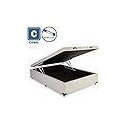 Ver imagem 4 de Cama Box Baú Casal em Corino Bege com Pistão a Gás - 138x188