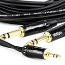 Ver imagem 2 de Cabo Adaptador P2 para 2 P10 Estéreo - 1 Metro