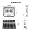 Ver imagem 2 de Refletor Led com Placa Solar 200w 6500k 2100lm Ip65-cristallux