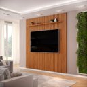 Ver imagem 5 de Painel Ripado para TV até 75 Polegadas MDF 250CMX240CM Trento Marrom