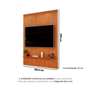 Ver imagem 4 de Painel Ripado para TV até 65 Polegadas MDF 183CMX240CM Trento Marrom