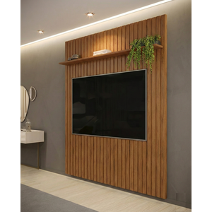 Painel para TV até 65 Polegadas Ripado 240x183cm Trento