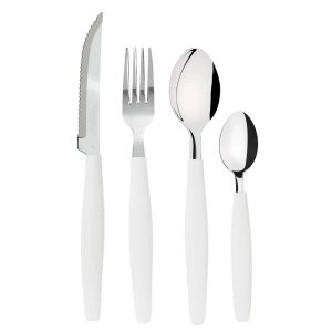 Kit de Talheres Canada Branco 24 Peças | Ke Home