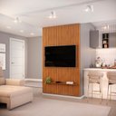 Ver imagem 5 de Painel Ripado para TV até 60 Polegadas MDF 143CMX240CM Trento Marrom