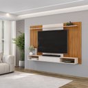 Ver imagem 2 de Painel para Tv até 70 Polegadas 1 Porta Deslizante Frisado decorativo Leo