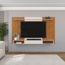 Ver imagem 1 de Painel para Tv até 70 Polegadas 1 Porta Deslizante Frisado decorativo Leo