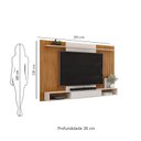 Ver imagem 5 de Painel para Tv até 70 Polegadas 1 Porta Deslizante Frisado decorativo Leo