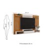Painel para Tv até 70 Polegadas 1 Porta Deslizante Frisado decorativo Leo - 5