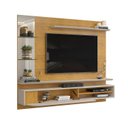 Ver imagem 3 de Painel para Tv até 60 Polegadas 1 Porta Basculante Curva e Espelho com 2 Prateleiras Vidro Ravi