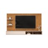 Painel para Tv até 60 Polegadas Frisado decorativo com Nicho 1 Porta Deslizante Friz - 4