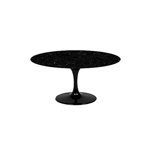 MESA SAARINEN REDONDA 1,40 BASE PRETO TAMPO PRETO