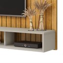 Ver mais imagens de Painel para Tv até 60 Polegadas Frisado decorativo com Nicho 1 Porta Deslizante Friz