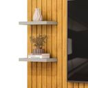 Ver imagem 6 de Painel para TV até 60 Polegadas MDF 179cmx108cm Frisado Decorativo com Nicho 1 Porta Deslizante Friz