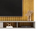 Ver imagem 7 de Painel para Tv até 60 Polegadas Frisado decorativo com Nicho 1 Porta Deslizante Friz