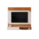 Ver imagem 3 de Painel para TV até 65 Polegadas MDF 150,5cmx139cm 1 Porta Deslizante Frisado Decorativo Tom
