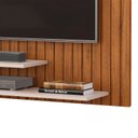 Ver imagem 6 de Painel Ripado para TV até 55 Polegadas MDF 134,5CMX108CM Frisado Decorativo com Nicho Ripe Marrom