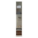 Ver imagem 3 de Mesa De Cabeceira Direito Prime Plus Legno Crema C/ Dourado