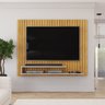 Painel Ripado para Tv até 55 Polegadas  Frisado decorativo com Nicho Ripe - 3