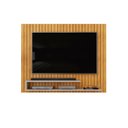 Ver imagem 4 de Painel Ripado para TV até 55 Polegadas MDF 134,5CMX108CM Frisado Decorativo com Nicho Ripe Marrom