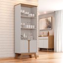 Ver imagem 2 de Cristaleira Madri Off White com Cinza - Bechara