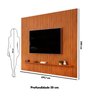 Painel para TV até 75 Polegadas Ripado 240x275cm Trento - 8