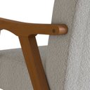 Ver imagem 5 de Poltrona Decorativa em Tecido Boucle 236 Ref 560 Espresso Móveis Imbuia/Cinza