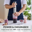 Ver imagem 3 de Elite Gourmet Mixer de Mão sem Fio Recarregável com Velocidade Variável (cinza)