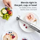 Ver imagem 6 de Elite Gourmet Mixer de Mão sem Fio Recarregável com Velocidade Variável (cinza)