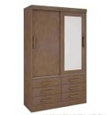 Ver imagem 3 de Guarda Roupa Meridian 2 Portas Castanho - D Doro Móveis