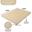 Ver imagem 2 de Tampo Mesa 95x95 Mdf 15mm Preto 0,95x0,95 Prateleira Arrigo Móveis