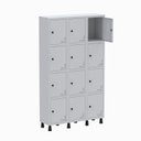 Ver imagem 3 de Armário Locker Guarda Volume Aço Light 3v 12 Portas Gr303/12