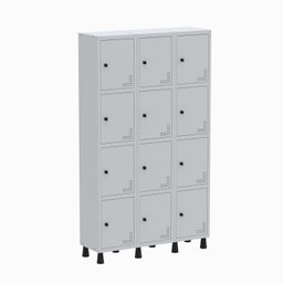 Armário Locker Guarda Volume Aço Light 3v 12 Portas Gr303/12 - 4