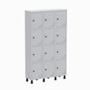 Ver imagem 4 de Armário Locker Guarda Volume Aço Light 3V 12 Portas GR303/12 Cinza