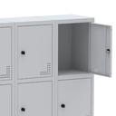Ver mais imagens de Armário Locker Guarda Volume Aço Light 15 Portas 103,5x179,5cm Laranja/Cinza