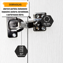 Ver imagem 6 de Balcão Buffet Aparador Rubi com 3 Portas e 1 Gaveta com Repartição