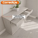 Ver imagem 3 de Balcão Buffet Aparador Rubi com 3 Portas e 1 Gaveta com Repartição Bege/Off White