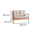 Ver imagem 3 de Sofá Fixo 2 Lugares Florença Moderno