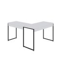Ver imagem 6 de Escrivaninha Mesa Escritório L Estilo Dynamica 140cm Industrial Yescasa Branco Chess e Preto