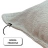 Capa de Almofada Boucle Bege Claro 50x50 - 4