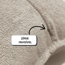 Ver imagem 3 de Capa de Almofada Boucle Bege Claro 50x50